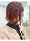 【Lufeli】小野裕大 ピンクベージュ*ボブ*外ハネ