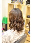 ウエット感のあるデジタルパーマ