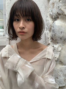 シー バイ ロンド 新宿(Sea by Lond) 大人カジュアル小顔ハイライトカラー外ハネボブ