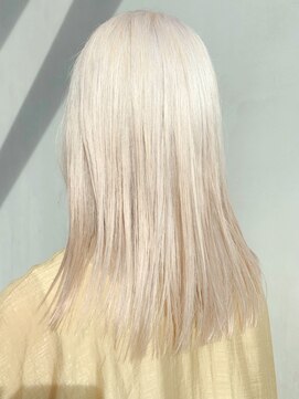 アルバム 銀座(ALBUM GINZA) ホワイトブロンド_オリーブカラーハイライトカラー_ba305981