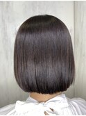 ジュエリーシステム×LULUトリートメント×縮毛矯正で艶髪ボブ♪
