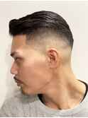 30代40代メンズ刈り上げフェード短髪バーバースタイルワイルド