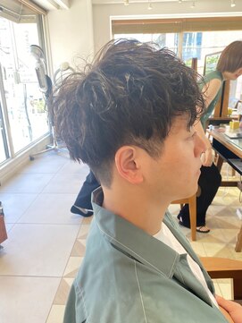 バブ バイネオリーブ(Bab by neolive) □マッシュパーマ波巻きハイライト束感