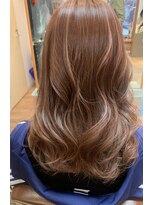 ラルテ(L'arte) ピンクベージュハイライトカラー