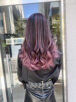 ワンスタイル(One style) 【ケアブリーチ2回】バレイヤージュ＋髪質改善トリートメント