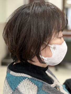 ヘアークリアー 春日部 大人可愛いミセスショートボブスタイル/可愛らしい/30代40代50代