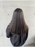 #ツヤカラー暗髪☆大人可愛い艶々エアストレートロング