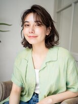 マグノリア オモテサンドウ(MAGNOLiA Omotesando)&nbsp;ワンカールパーマでくしゃっとニュアンスボブウルフ・・・HINATA