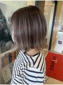 3Dハイライト×グレージュ