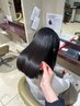 【ロング料金無】髪質改善ストレート＋ヘアカラー＋トリートメント￥19690