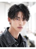 フェザーパーマ韓国センターパートシャドーパーママッシュ