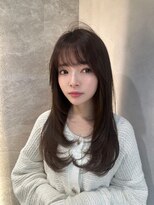 ロンド ルージュ 銀座店(Lond rouge)&nbsp;ワイドバングイメチェン美髪外ハネボブ+レイヤーカット韓国/銀座