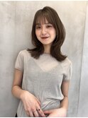 顔まわりレイヤー外ハネ韓国風ヘア髪質改善浦和ボブ