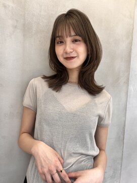 ロンドプロフィール 浦和(Lond profil) 顔まわりレイヤー外ハネ韓国風ヘア髪質改善浦和ボブ