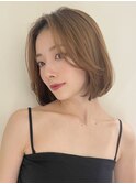 表参道ボブ白髪ぼかしハイライトショートボブカット30代40代