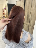 ミョンシル&nbsp;【myonsil 松本】ぱつっとカット/ピンクブラウン