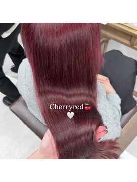 ハピネス 梅田茶屋町店(HAPPINESS) ブリーチなしダブルカラーチェリーピンク