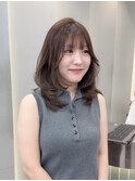 ◯ オリーブグレー/韓国/レイヤーカット/髪質改善/縮毛矯正/札幌