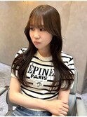 韓国ヘア/顔周りカット/レイヤーカット/グレージュカラー