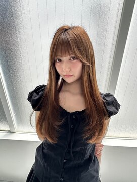 ローウェ 渋谷(Louwe) ブリーチなしの明るめベージュ