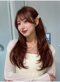 姫カットレイヤー/レイヤーカット/韓国風巻き/顔周り/前髪/大宮