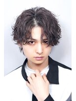 AI TOKYO+Sea MEN'S横浜 MEN'Sパーマ/MEN'Sカット【アイトーキョープラスシーメンズ】 センターパート/大人パーマ/ツイストスパイラル/シャドウ