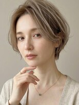サンタフェ 一宮森本店(Santa'Fe) 白髪ぼかし似合わせ/小顔カットショートレイヤー/1