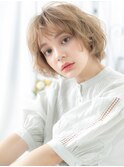綾瀬/髪質改善/ホワイトブロンド!レイヤーボブニュアンスパーマd