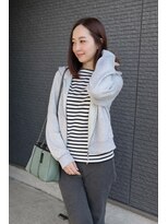ヘアアンドビューティー クローバー(Hair&Beauty Clover)&nbsp;艶めくナチュラル・ショコラベージュボブ