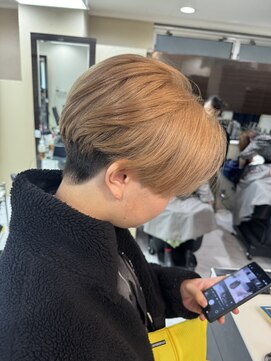 ジーナ 大宮(Zina) メンズ/ブリーチカラー/ミルクティーベージュ 目黒