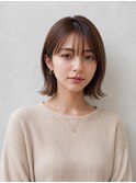 二子玉川/レイヤーボブ/顔周りレイヤー/シースルーバング/ボブ