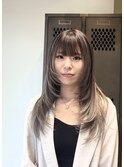 ハイライト　バレイヤージュ　脱白髪染め　レイヤー　髪質改善
