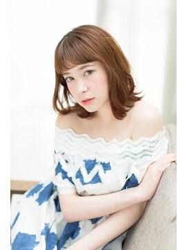 ヘアーズ ロッソ テラス(hair's ROSSO TERRACE) 【鶴見】大人かわいい 無造作 カールふわミディ☆[30代40代50代]