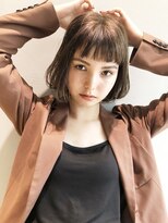 アイティー バイ アルバム 浦和店(IT by ALBUM) ニュアンス巻きボブ_オリーブカラーハイライトカラー_46821