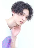 センターパートスパイラルパーマ