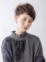 タヤ 自由が丘店(TAYA)&nbsp;20代シースルーバングハイライトオリーブカラー外ハネミディアム