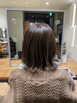 クローゼット 新宿(closet) 外ハネボブ/ペールベージュ[髪質改善/ヘッドスパ白髪染め/新宿】