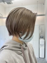 ルートエイチ 市川(Root H) イメチェンチェリーブラウンフェミニンモードダークアッシュ