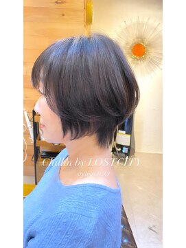 チリンバイロストシティー(Chillin by LOSTCITY) ショートボブ髪質改善白髪ぼかし