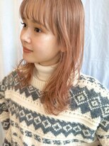 ディッセンバー 神宮前(December)&nbsp;グレーベージュベージュ前髪パーマ/U24/ケアブリーチ/渋谷