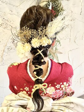 イマージュ ドゥ タンジェ image de tanger 成人式ヘア