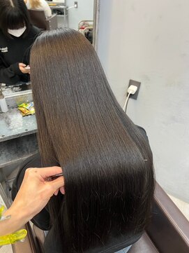 オズ 郡山桑野店(OZ) イメチェンハッシュカットフルバング似合わせレッドブラウン