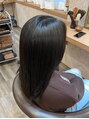モニカ 横須賀中央店(Monica) グレーを濃く入れた透け感のある綺麗なダークグレーです♪