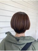 ブリーチなしカラー20代30代40代暖色系カラー小顔切りっぱなし