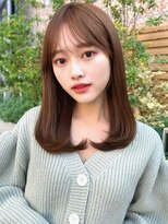 ミラリー トウキョウ(Mirareee Tokyo)&nbsp;20代30代40代◎前髪パーマグレーベージュレイヤーロング黒髪