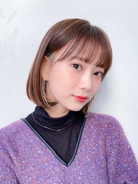 ロンド ロワール 門前仲町(Lond Loire) インナーカラー/イヤリングカラー/ブリーチ×セミディ[門前仲町]