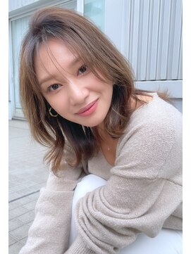 ログ キンシチョウ(L.O.G KINSHICHO) ミディアムレイヤー[錦糸町/レイヤー/レイヤーカット]