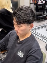 ゼスト リル 新宿(ZEST lill)&nbsp;フェザーパーマ フェザーショート メンズショート 新宿