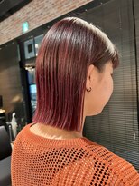 オーガニック アトリエ 大宮(organic+atelier)&nbsp;20代30代40代ワンカール小顔補正立体カットピンクアッシュ