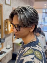 イエローコーン 金沢文庫店(YELLOW CORN)&nbsp;メンズハイライト/ハイライトパーマメッシュパーマ/韓国マッシュ